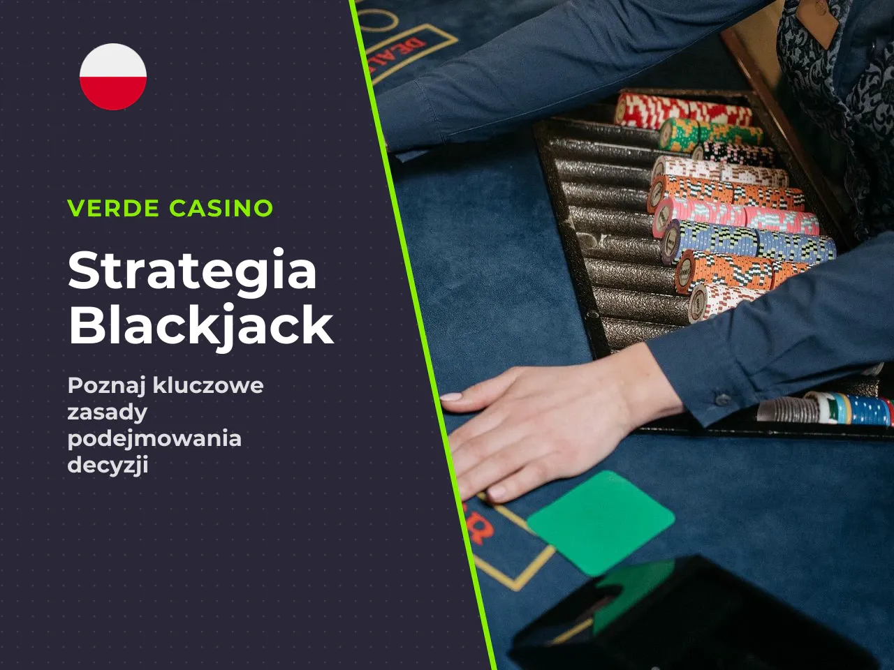 Kiedy brać kartę (hit), kiedy się zatrzymać (stand) i kiedy wziąć jeszcze jedną kartę. Podstawowa kalkulacja „stand czy hit" zależy od zestawienia własnej sumy ze wspomnianą odkrytą kartą krupiera. Zg