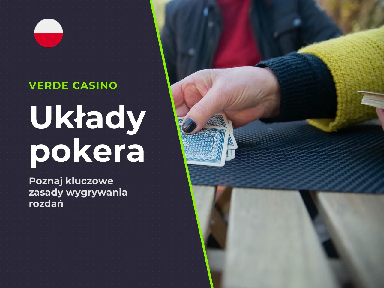 Układy kart w pokerze — co decyduje o wygranej. O wygranej decyduje bezwzględna wartość najlepszego **5-kartowego układu**, jaki gracz zdoła złożyć z dostępnych kart. Grając w popularne warianty poker